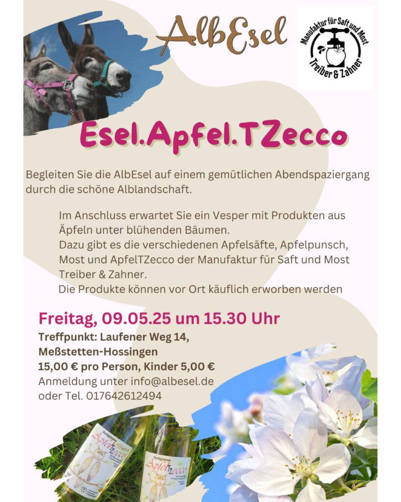 Flyer Esel Apfel t zecco