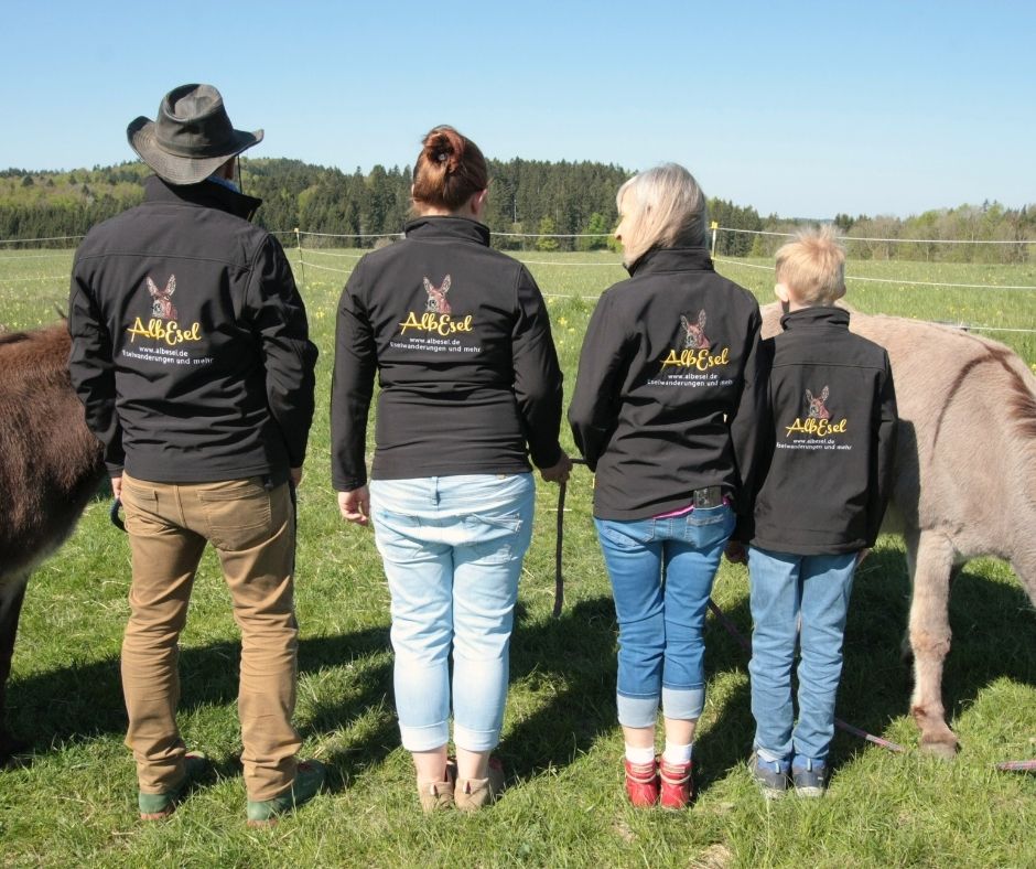 Das Albesel-Team Rückansicht